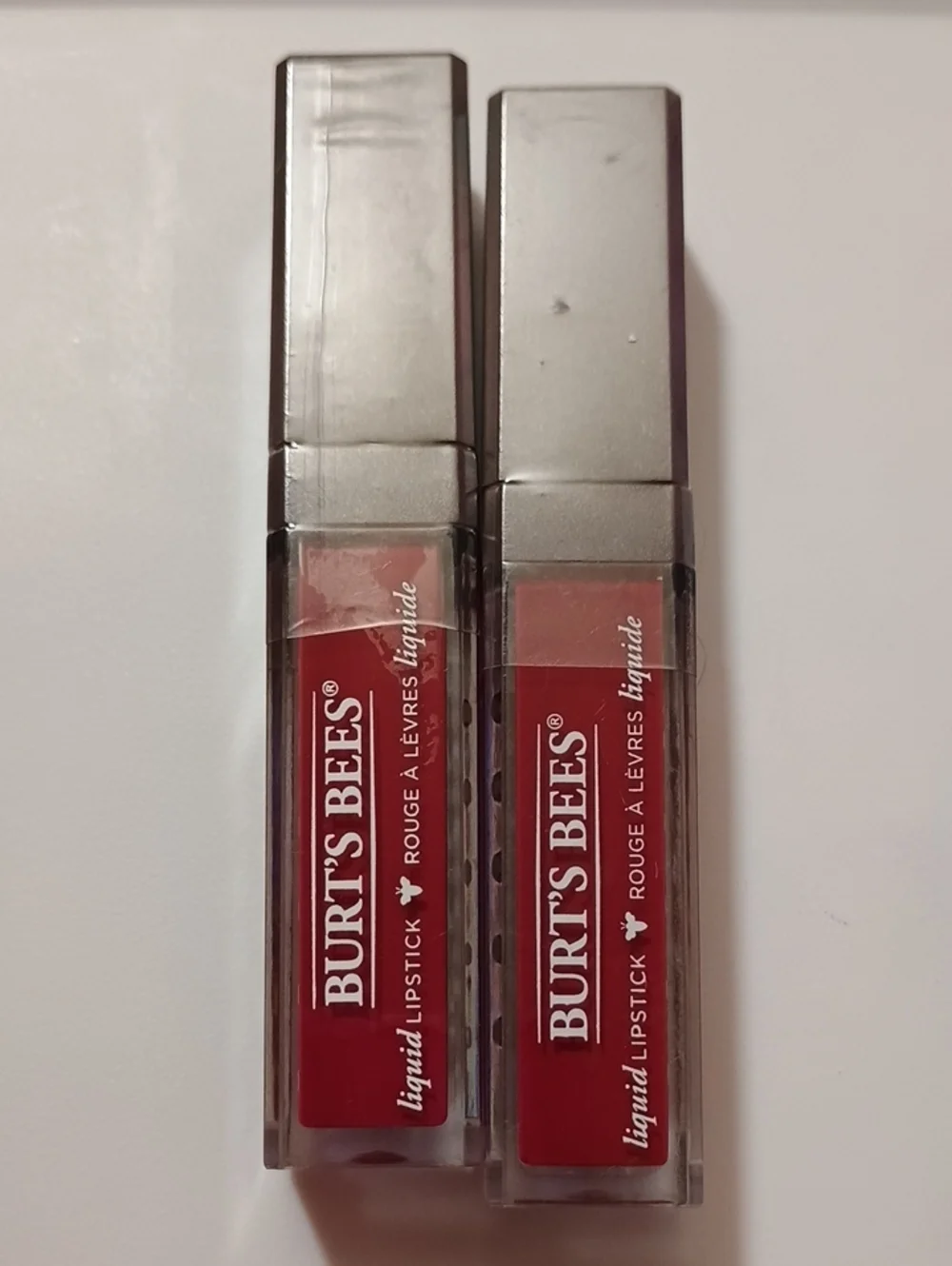 2 x Burts Bees, Natural Glossy Liquid Lipstick 812 Rushing Rose